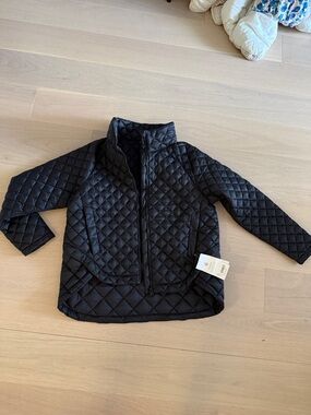 Athleta black quilted jacket
